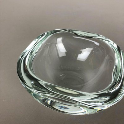 Murano Heavy Glass Shell Bowls, Italy, 1960s, Set of 2-QZ-1053072