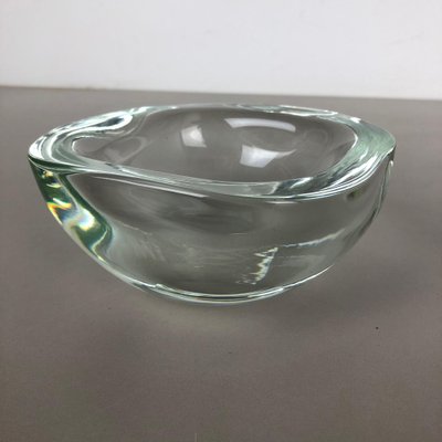 Murano Heavy Glass Shell Bowls, Italy, 1960s, Set of 2-QZ-1053072