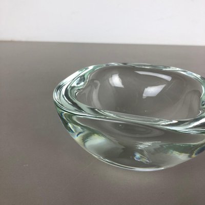 Murano Heavy Glass Shell Bowls, Italy, 1960s, Set of 2-QZ-1053072