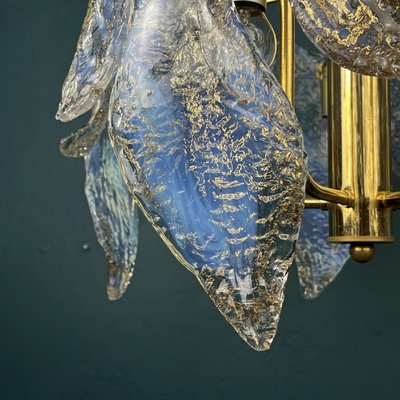 Murano Ice Glass Ceiling Light, Italy, 1970s-WQC-1362240