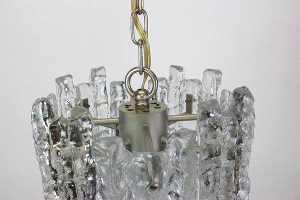 Murano Ice Glass Pendants from Kalmar, Austria, 1960s, Set of 2-UGR-1085437