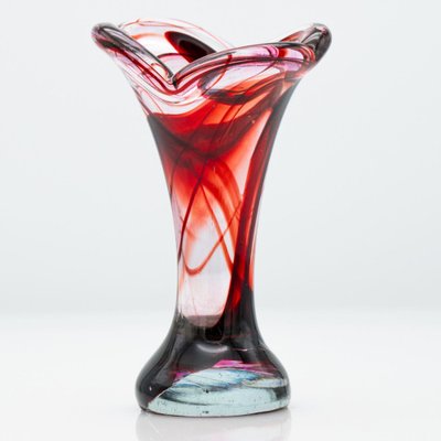 Murano Multi-Coloured Glass Vases, Italy, 1970, Set of 7-VDW-2044206