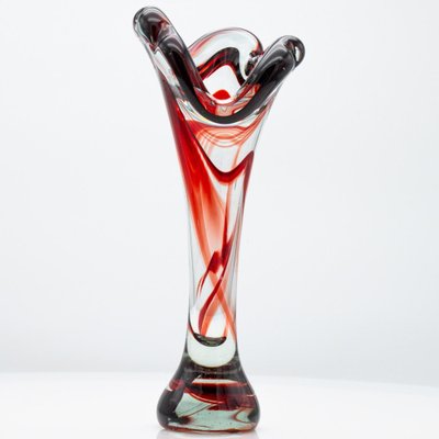 Murano Multi-Coloured Glass Vases, Italy, 1970, Set of 7-VDW-2044206