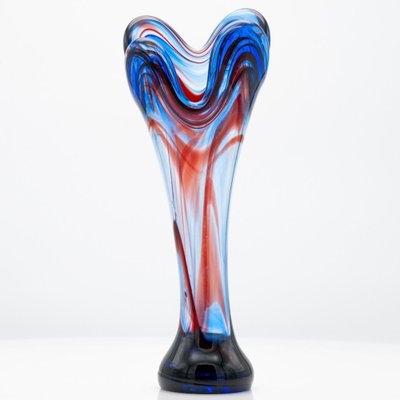 Murano Multi-Coloured Glass Vases, Italy, 1970, Set of 7-VDW-2044206