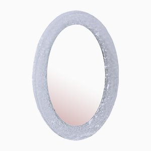 Murano Oval Glass Wall Mirror, 1970s-NYF-2019219