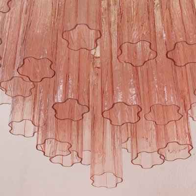 Murano Pink Glass Tronchi Chandelier, 1990s-MPO-2018524