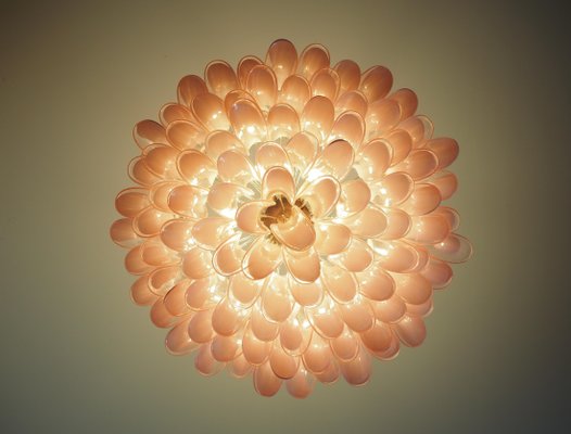 Murano Pink Petals Chandelier, 1990s-OVO-1703050