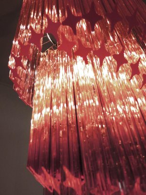 Murano Pink Prism Chandelier, 1990s-OVO-1821661