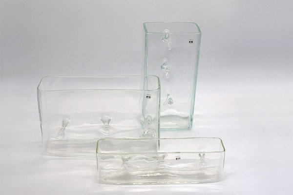 Murano Repetaj Vases by Renato Toso for Fratelli Toso, 1968, Set of 3-HS-1366555