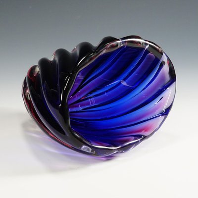 Murano Ribbed Submerged Vase by Archimede Seguso, 1950s-KJP-1149528