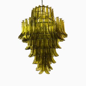 Murano Round Green Chandelier, 1980s-UH-828461