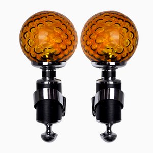 Murano Sconces from Mazzega, Italy, 1970s, Set of 2-EJE-1028460