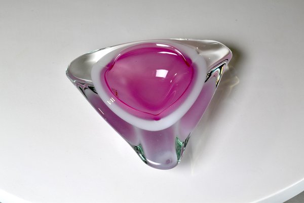 Murano Sommerso Ashtray by Venetria Oball, 1980s-GXL-1281313