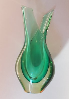 Murano Sommerso Glass Vase, 1950s-QDP-838544