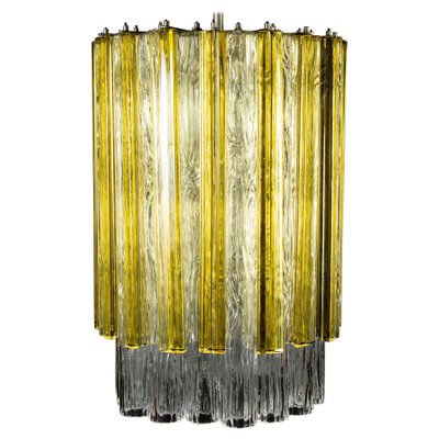 Murano, Tronchi and Gold Triedi Chandelier or Lantern from Venini, 1960s-MBH-1031876