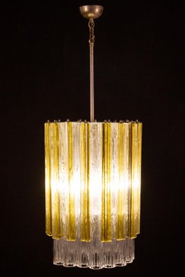 Murano, Tronchi and Gold Triedi Chandelier or Lantern from Venini, 1960s-MBH-1031876