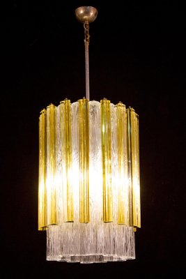 Murano, Tronchi and Gold Triedi Chandelier or Lantern from Venini, 1960s-MBH-1031876