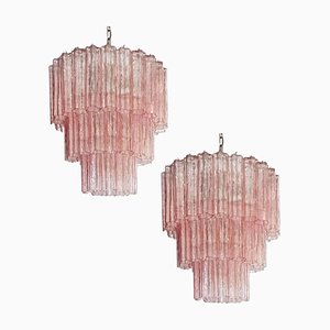 Murano Tronchi Chandeliers in the Style of Toni Zuccheri for Venini, Set of 2-OVO-1235325