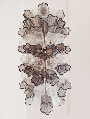 Murano Tube Chandelier with 62 Transparent and Smoked Glass, 1982-FHZ-695992