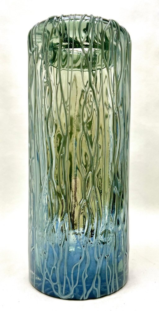 Murano Vasse Handcrafted with Melted Threads, 1960s