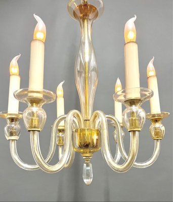 Murano Venetian Chandelier, 1940s-EK-1756655