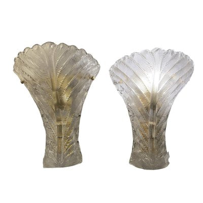 Murano Wall Lamps, 1980s, Set of 2-DX-1731745