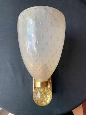 Murano Wall Lamps by Barovier & Toso, 1960s, Set of 2-OVO-1235365