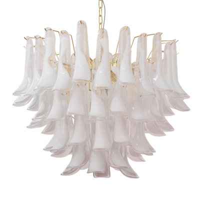 Murano White and Clear Glass Chandelier, 1990s-MPO-2019707