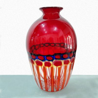 Murrine Incatenate Vase by Anzolo Fuga-TIT-1262813