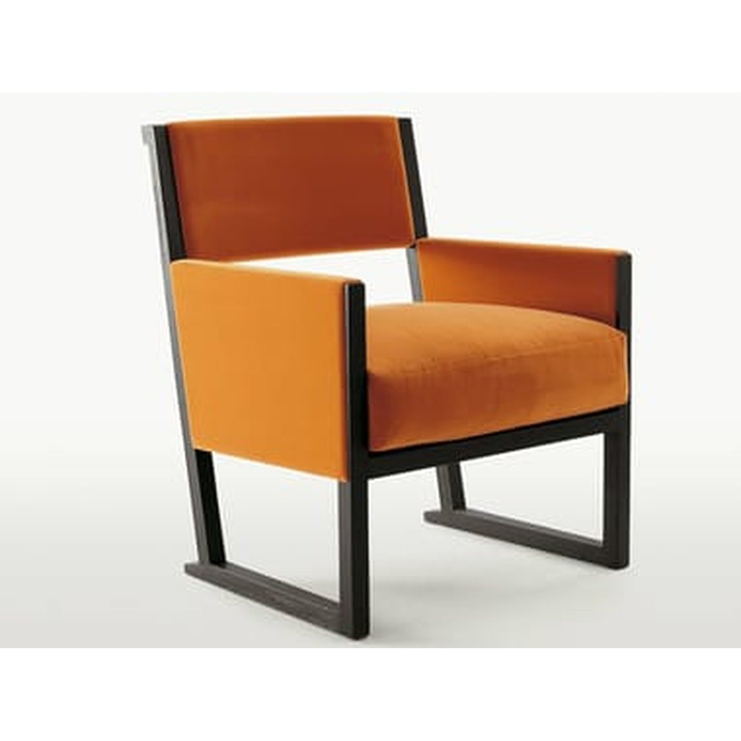 MUSA - Upholstered fabric armchair with armrests