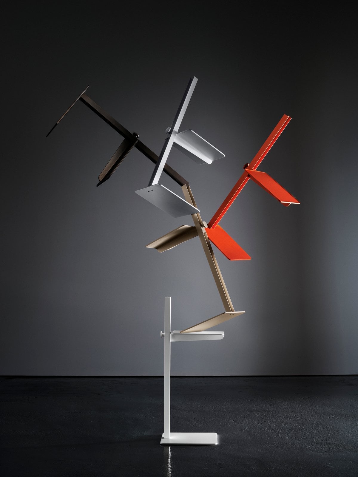 Museum side table, orange