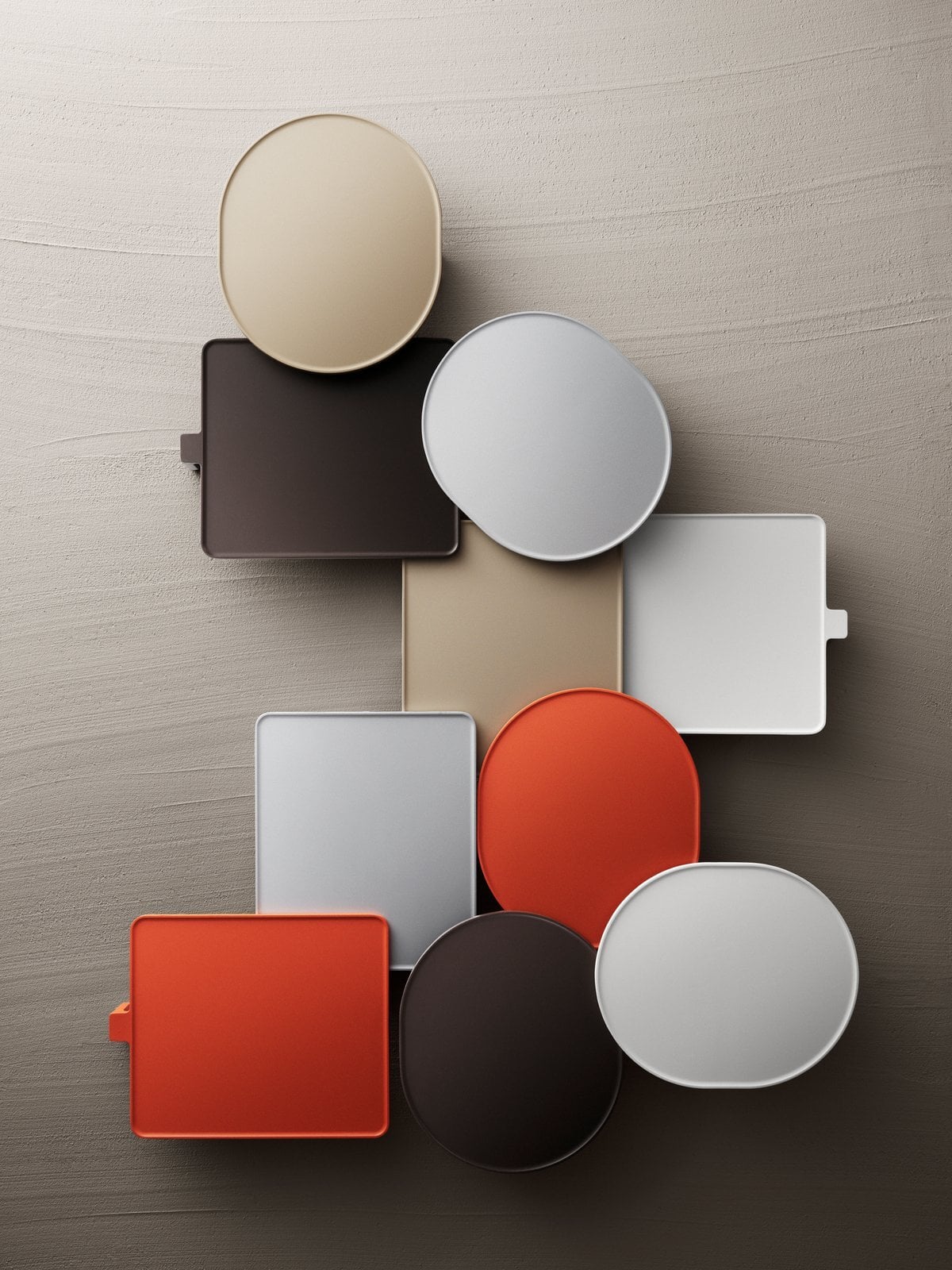 Museum shelf, white
