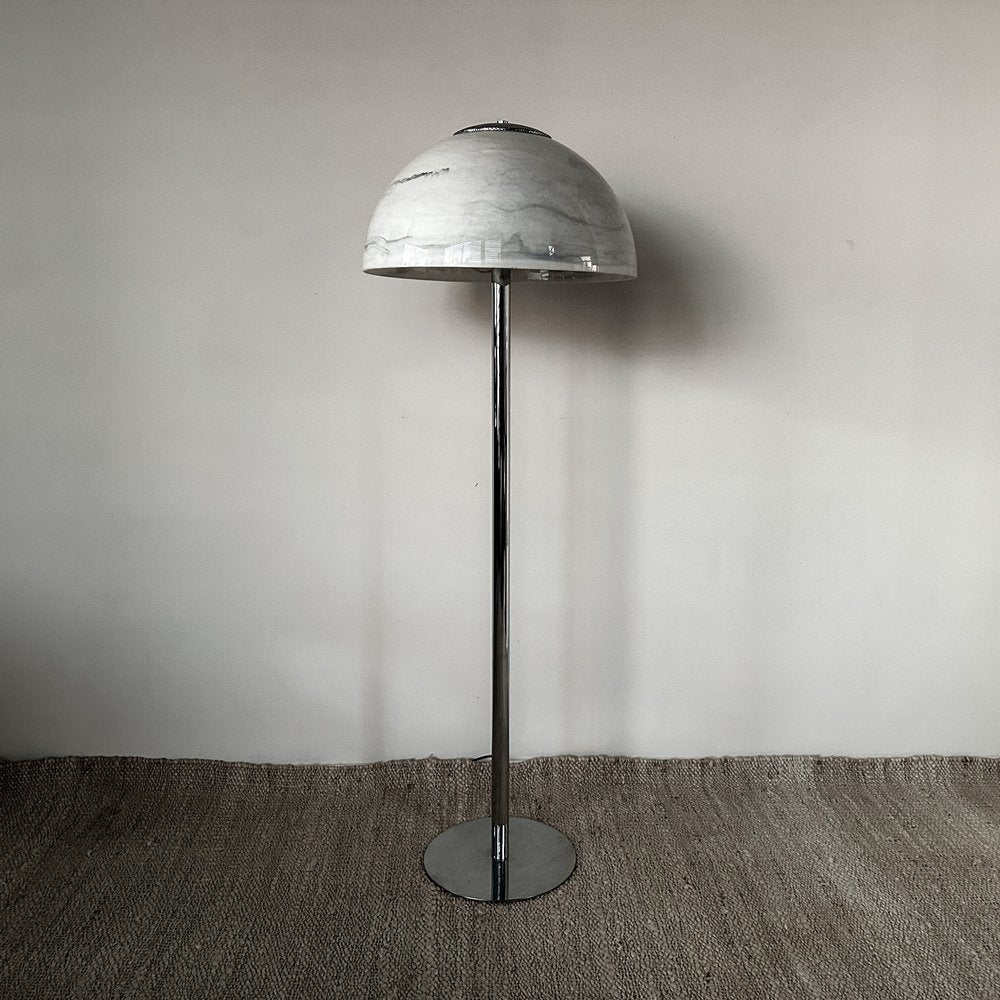 Mushroom Floor Lamp in Marble Look