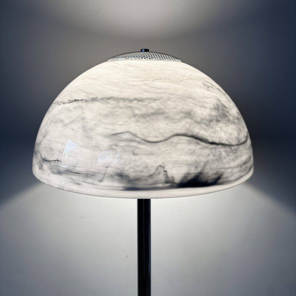 Mushroom Floor Lamp in Marble Look