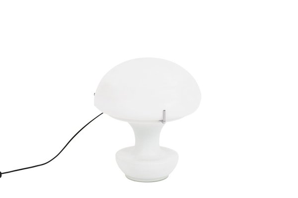 Mushroom Lamp in Opaline Glass, 1970s-CEJ-999324