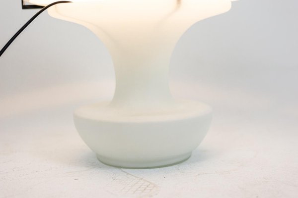 Mushroom Lamp in Opaline Glass, 1970s-CEJ-999324