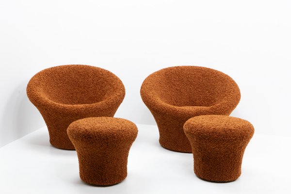 Mushroom Lounge Chair and Ottoman by Pierre Paulin for Artifort, 1990s, Set of 2-TJQ-1972659