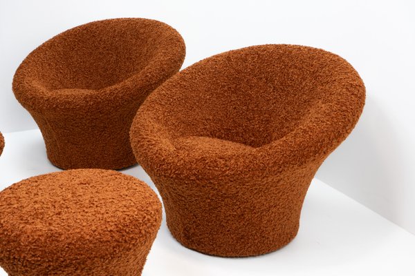 Mushroom Lounge Chair and Ottoman by Pierre Paulin for Artifort, 1990s, Set of 2-TJQ-1972659