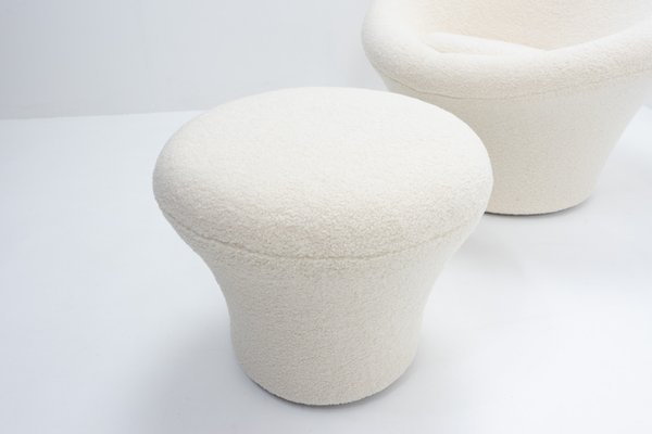 Mushroom Lounge Chair and Ottoman by Pierre Paulin for Artifort, 1990s, Set of 2-TJQ-1932257