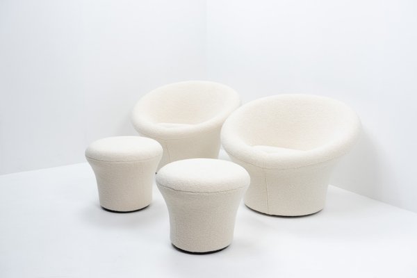 Mushroom Lounge Chair and Ottoman by Pierre Paulin for Artifort, 1990s, Set of 2-TJQ-1932257