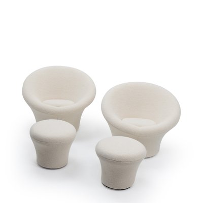 Mushroom Lounge Chair and Ottoman by Pierre Paulin for Artifort, 1990s, Set of 2-TJQ-1932257