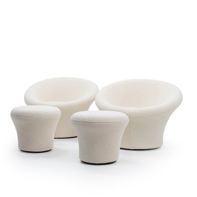 Mushroom Lounge Chair and Ottoman by Pierre Paulin for Artifort, 1990s, Set of 2-TJQ-1932257