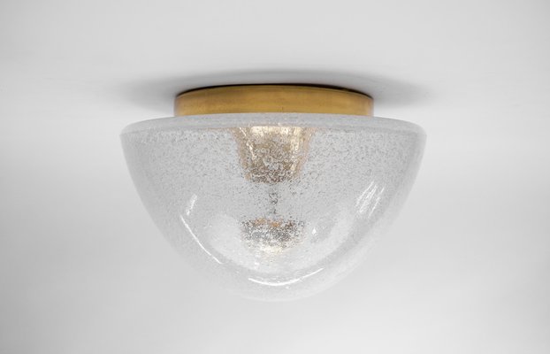 Mushroom-Shaped Glass Lamp in Gold, Germany, 1960s-KQB-1752183