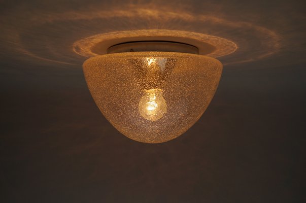 Mushroom-Shaped Glass Lamp in Gold, Germany, 1960s-KQB-1752183