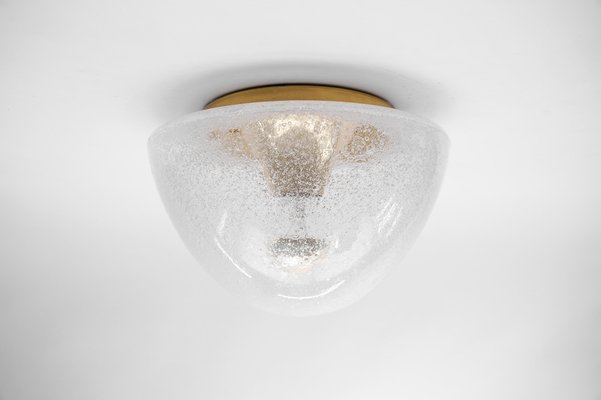 Mushroom-Shaped Glass Lamp in Gold, Germany, 1960s-KQB-1752183