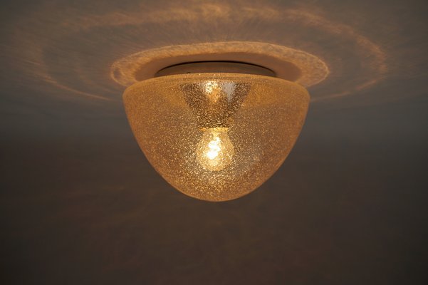 Mushroom-Shaped Glass Lamp in Gold, Germany, 1960s-KQB-1752183