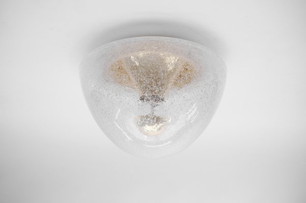 Mushroom-Shaped Glass Lamp in Gold, Germany, 1960s-KQB-1752183