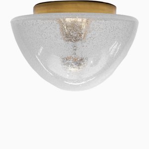 Mushroom-Shaped Glass Lamp in Gold, Germany, 1960s-KQB-1752183