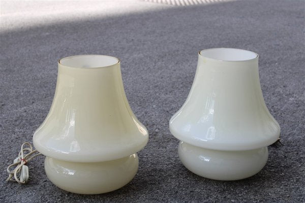 Mushroom Table Lamps from Venini, 1970s, Set of 2-EH-1806377