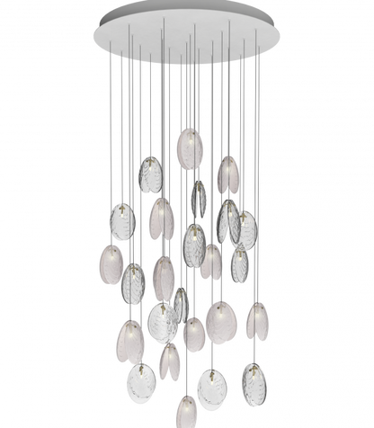 MUSSELS ROUND 26 - LED crystal pendant lamp by bomma